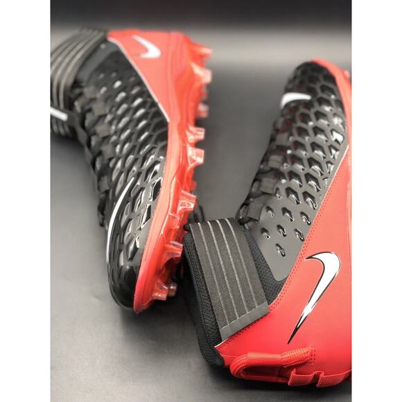 Nike PE Force Savage Pro 2 P Men's Sz 16 Football Cleats Black/Red BV3969-014 - Picture 6 of 10